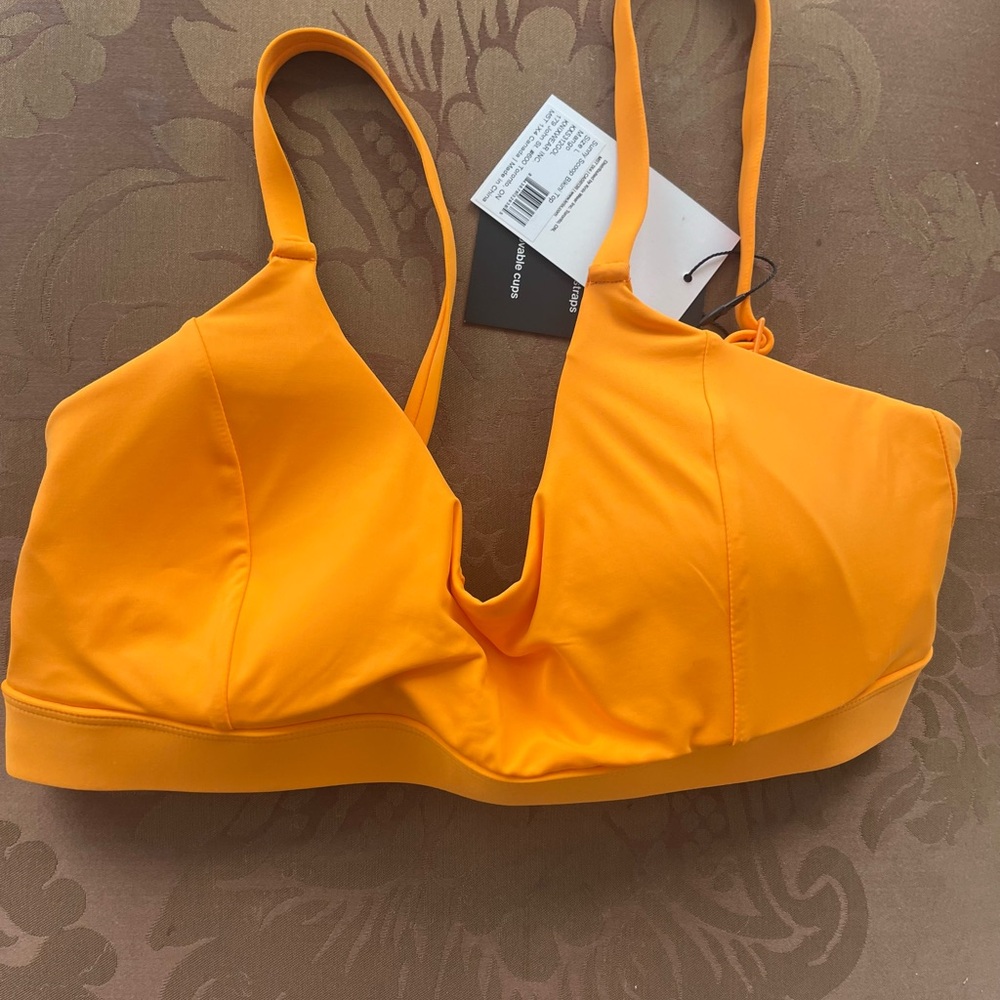 Knix Vibrant Orange Bikini Top